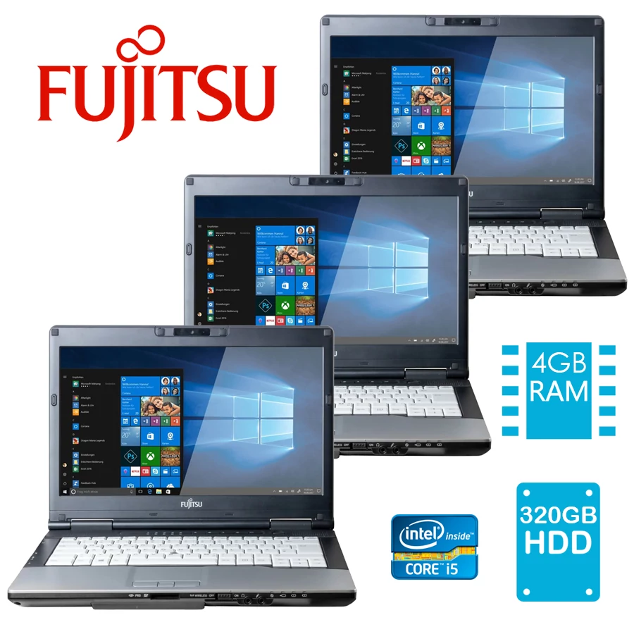 3x FUJITSU Lifebook S752 Small Csomag